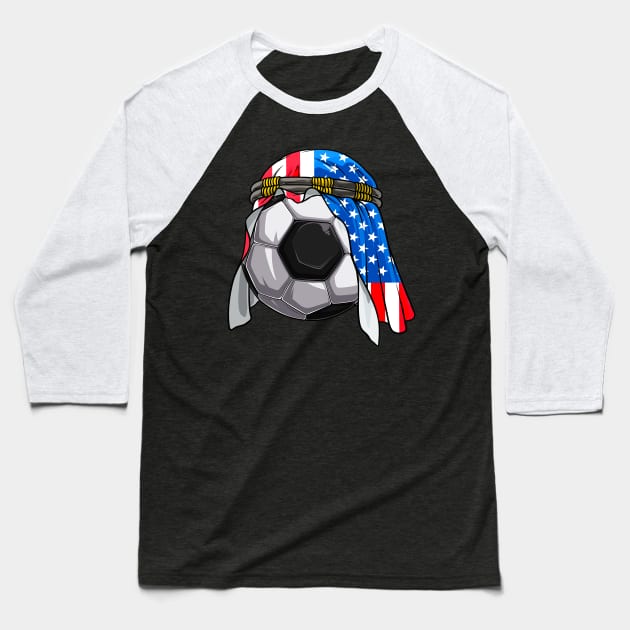 America Soccer  2022 Arab Keffiyeh for America Football Fans Baseball T-Shirt by Ramadangonim